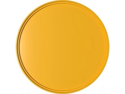 Крышка круглая для ведра ВП 5, жёлтая, код: 33330