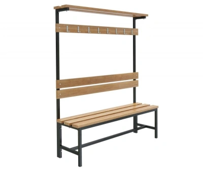 Скамейка с вешалкой для раздевалок «Ювентус» 1,2 м