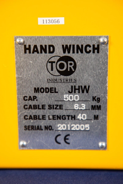 Лебедка ручная TOR ЛТ-0,5 (JHW) г/п 0,5 т длина троса 40 м