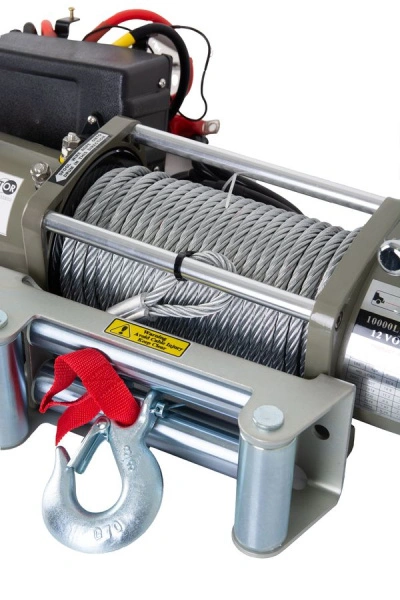 Лебедка автомобильная TOR ЛА S10000 г/п 4536 кг 28 м 12V