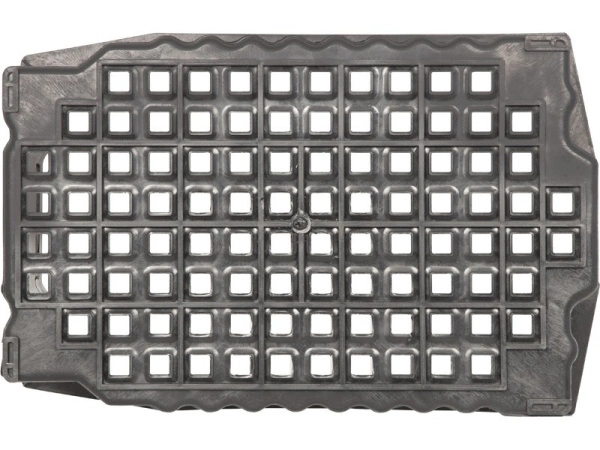 Ящик перфорированный 540×360×260, арт.: 105, объём 38, чёрный, код: 00349
