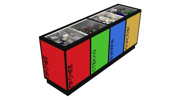 Умная урна Смартчейн версия 1.0 1 секция