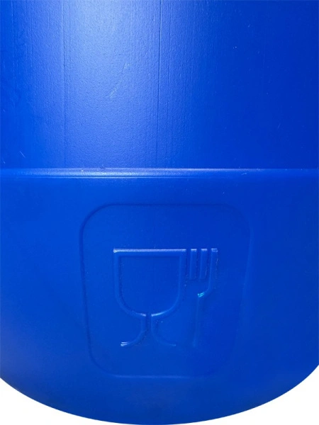 Бочка 48л с крышкой на пластиковом обруче синяя, арт.: БП 48 по, код: 14394
