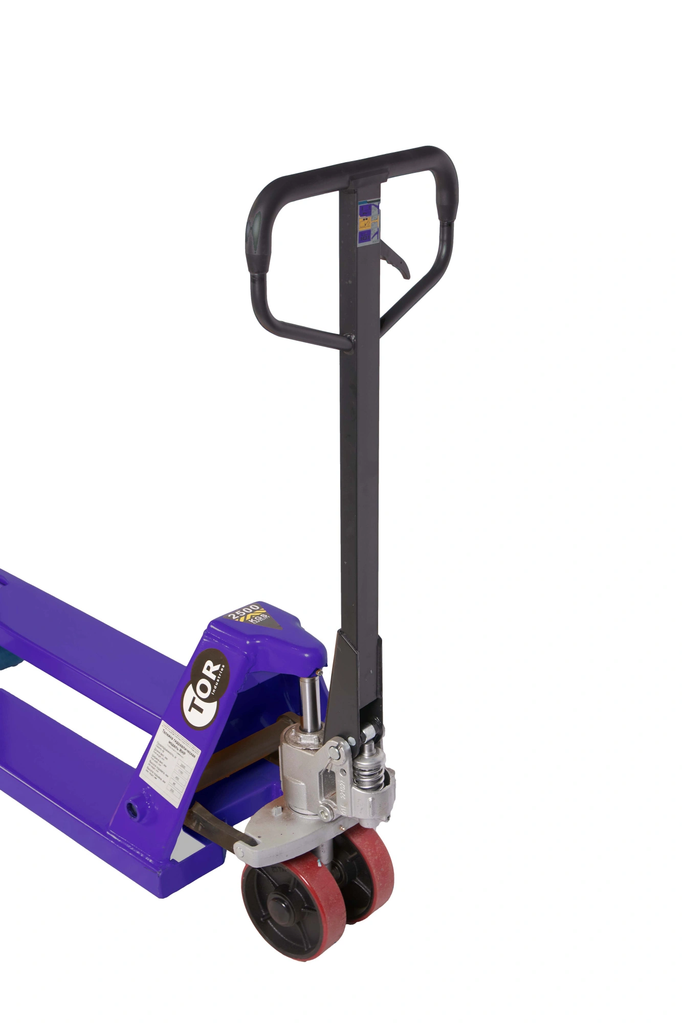 Тележка гидравлическая низкопрофильная 65 мм 2500 кг 1150 мм полиуретановые колеса TOR RHP