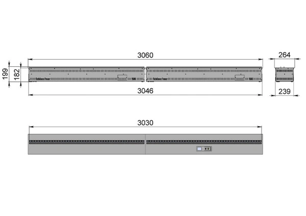 Электрический очаг Schones Feuer 3D FireLine 3000 Pro 