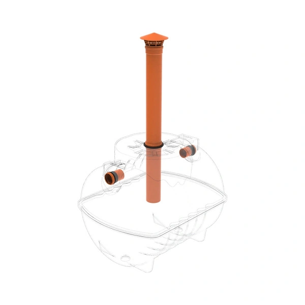 Емкость подземная Rostok G 1200 шахта с входом 110 