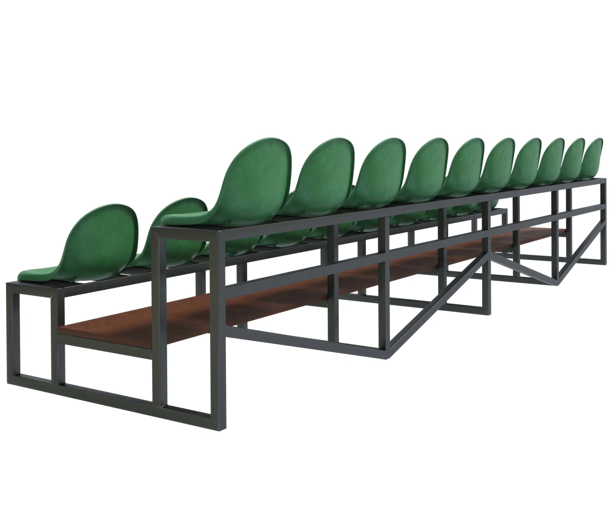 Трибуна двухрядная на 20 мест «Дабл-20»