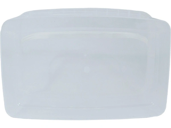 Ведро п/п 2л. прямоугольное, с прозрачной крышкой, код: 33221