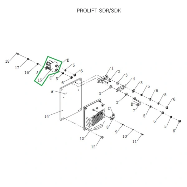 Контактор питания контроллера для штабелеров SDR/SDK 1,5-1,6 т, для тележек SK20