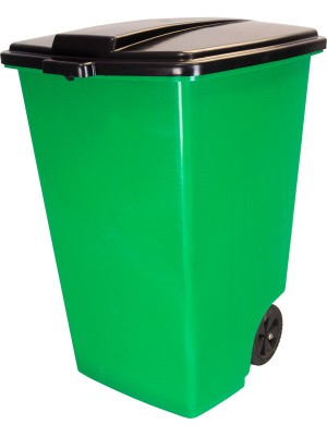 Мусорный контейнер на колёсах (120 л) зеленый, арт. МКР-120 зеленый, код: 02725